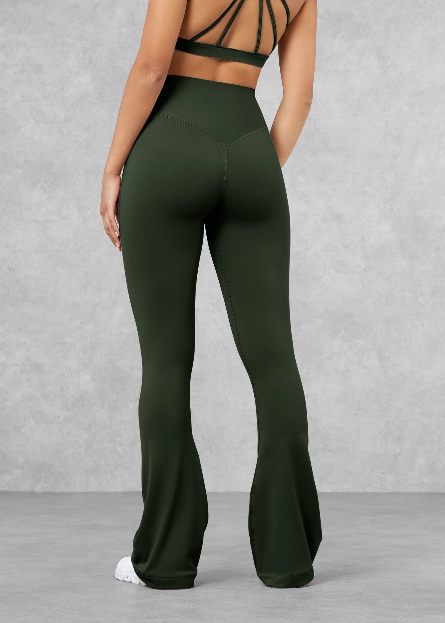 Flared Leggings- Khaki